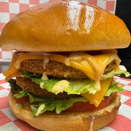 Double-Decker Chicken Burger.