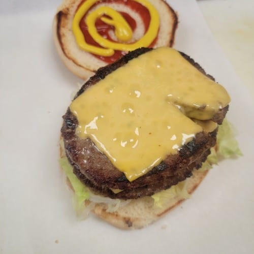 1/2 Lb Double Cheeseburger.