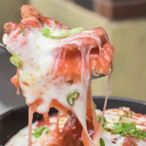 Tomato Pork Chop Rice 焗茄汁芝士豬扒飯.