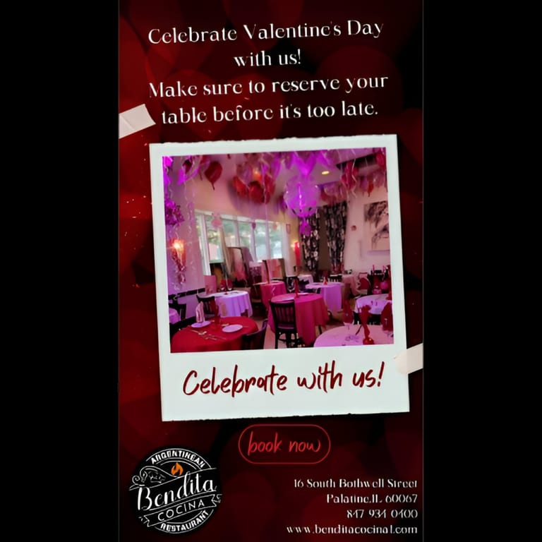 Join Us for Valentine's Day at Bendita Cocina!