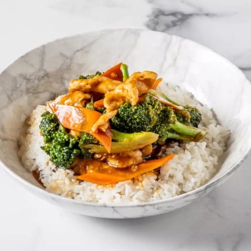 Chicken with Broccoli.