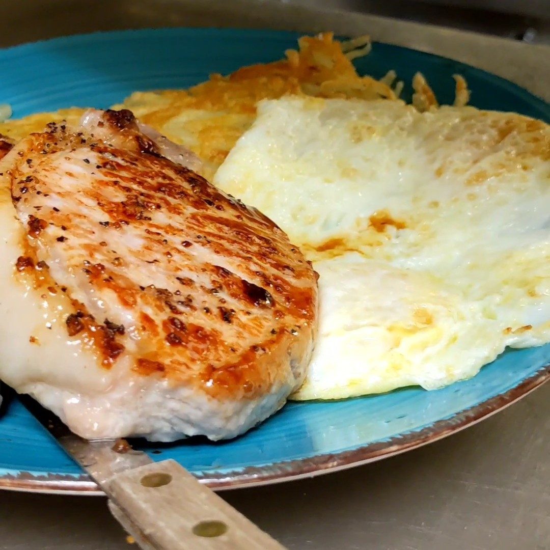 Chops & Eggs.