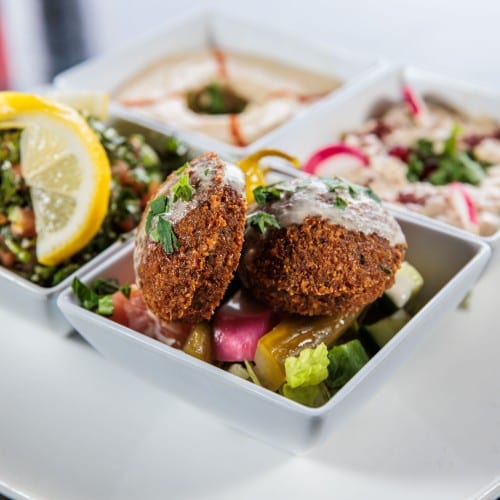 Zeta's Veggie Combo Platter.