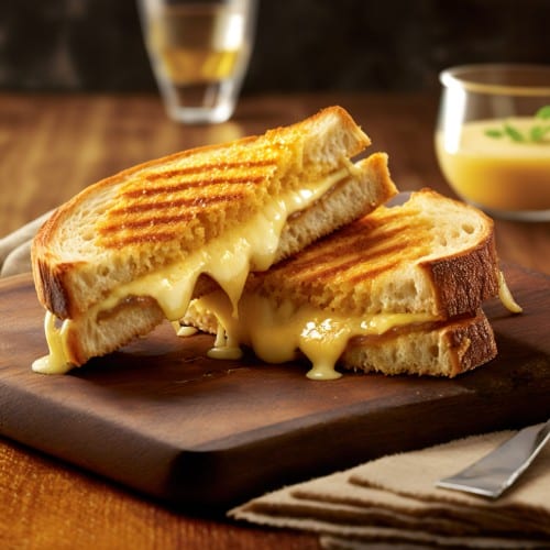 Grilled Cheddar Sandwich.