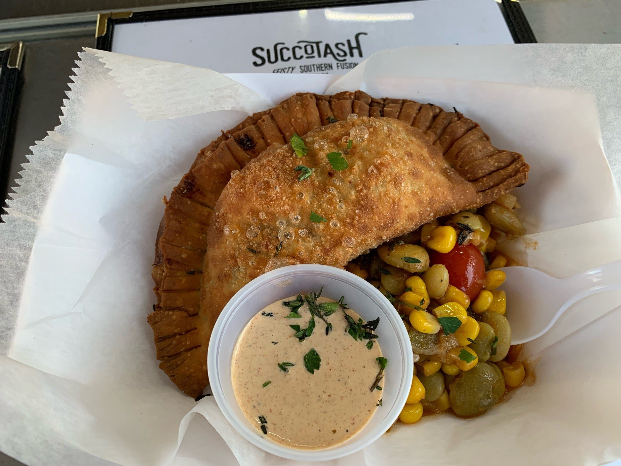 Smoked Brisket Empanada.