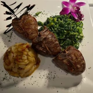 Grilled Lamb Porter House