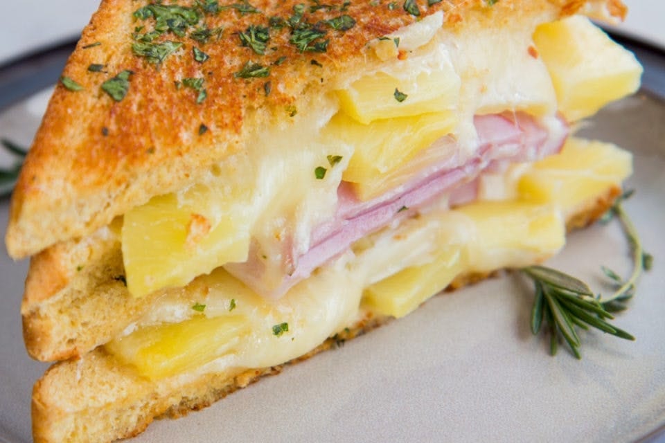 Hawaiian Grilled Cheese Sandwich.