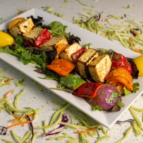 Gulab Paneer Tikkas.