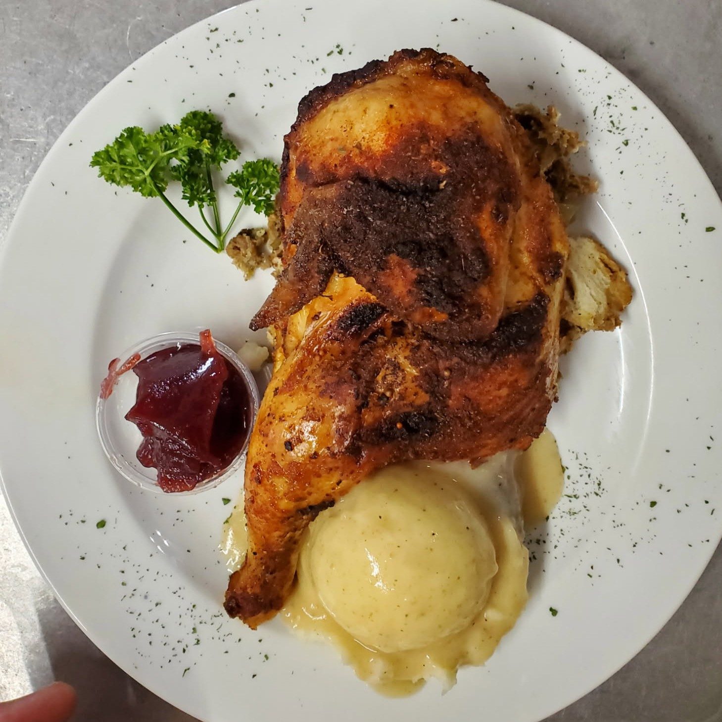 Half Broiled Chicken.