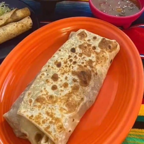 Red or Green Chile Con Carne Burrito.