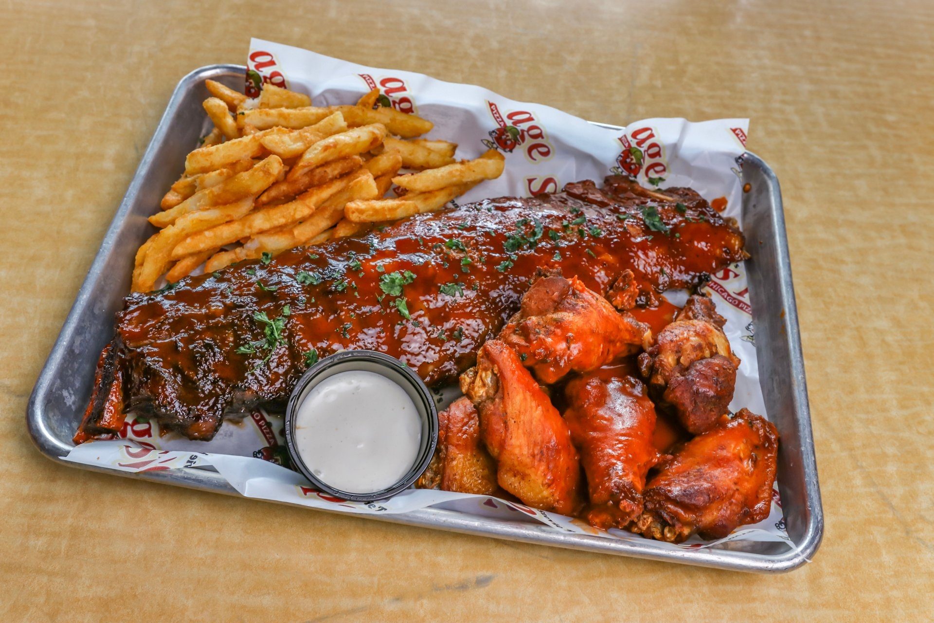 Ribs & Wings Combo.