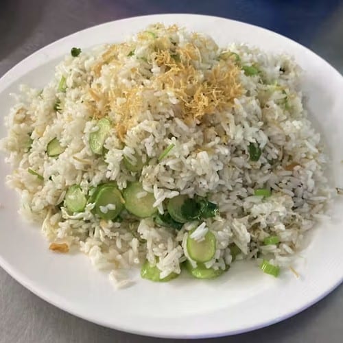 Dried Shredded Scallop with Egg White Fried Rice.