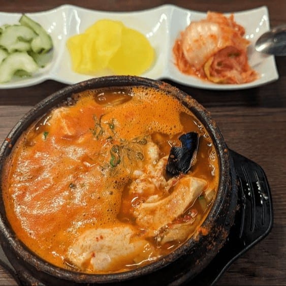 Seafood Soft Tofu Soup.