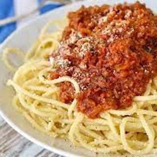 Side Order Pasta with Meat Sauce