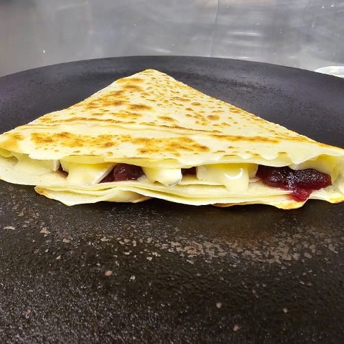 Brie and Cranberry Crepe.
