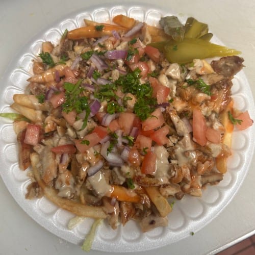 Shawarma Over Fries.