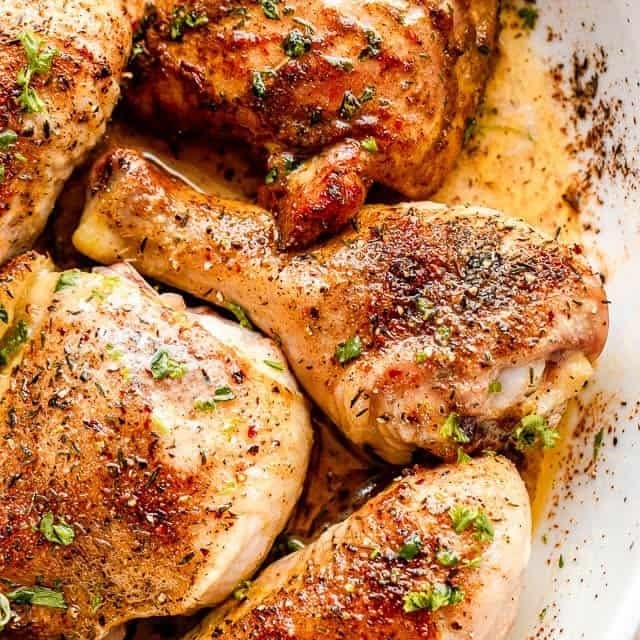 Mixed Baked Chicken Dinner.