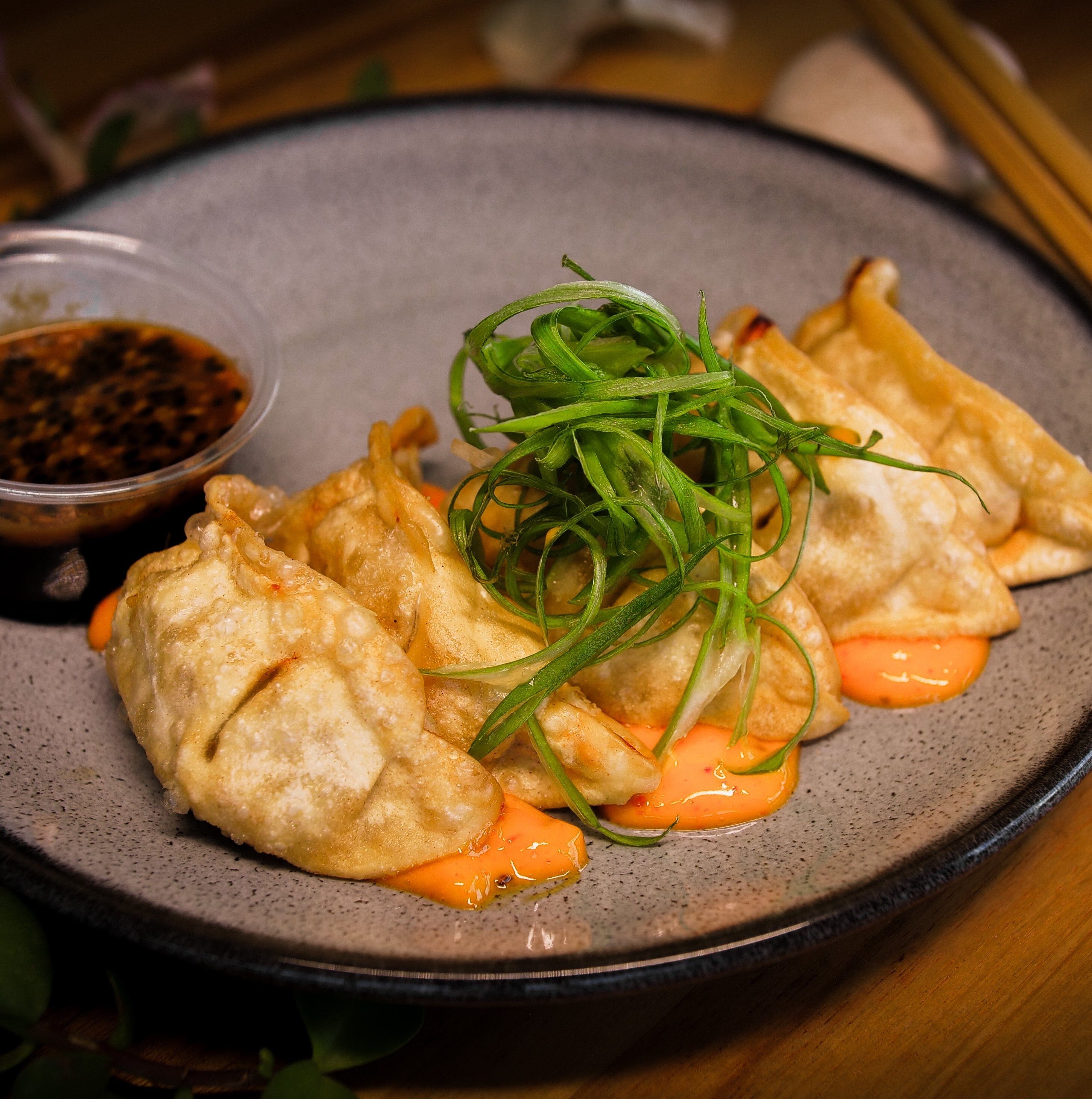 Fried Gyoza.