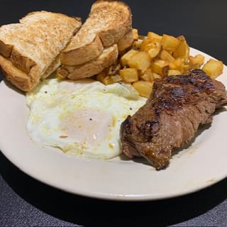 Flat Iron Steak & Eggs