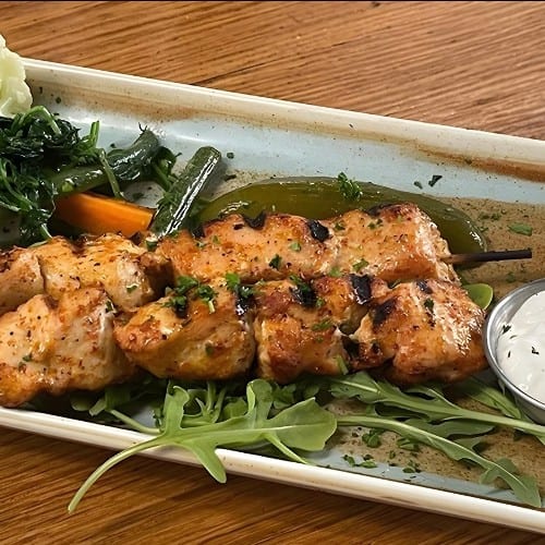 Chicken Souvlaki.