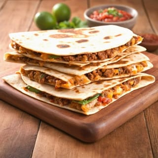 Quesadilla with Rice and Beans