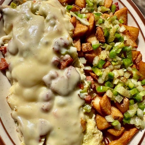 Polish Sausage Omelet.