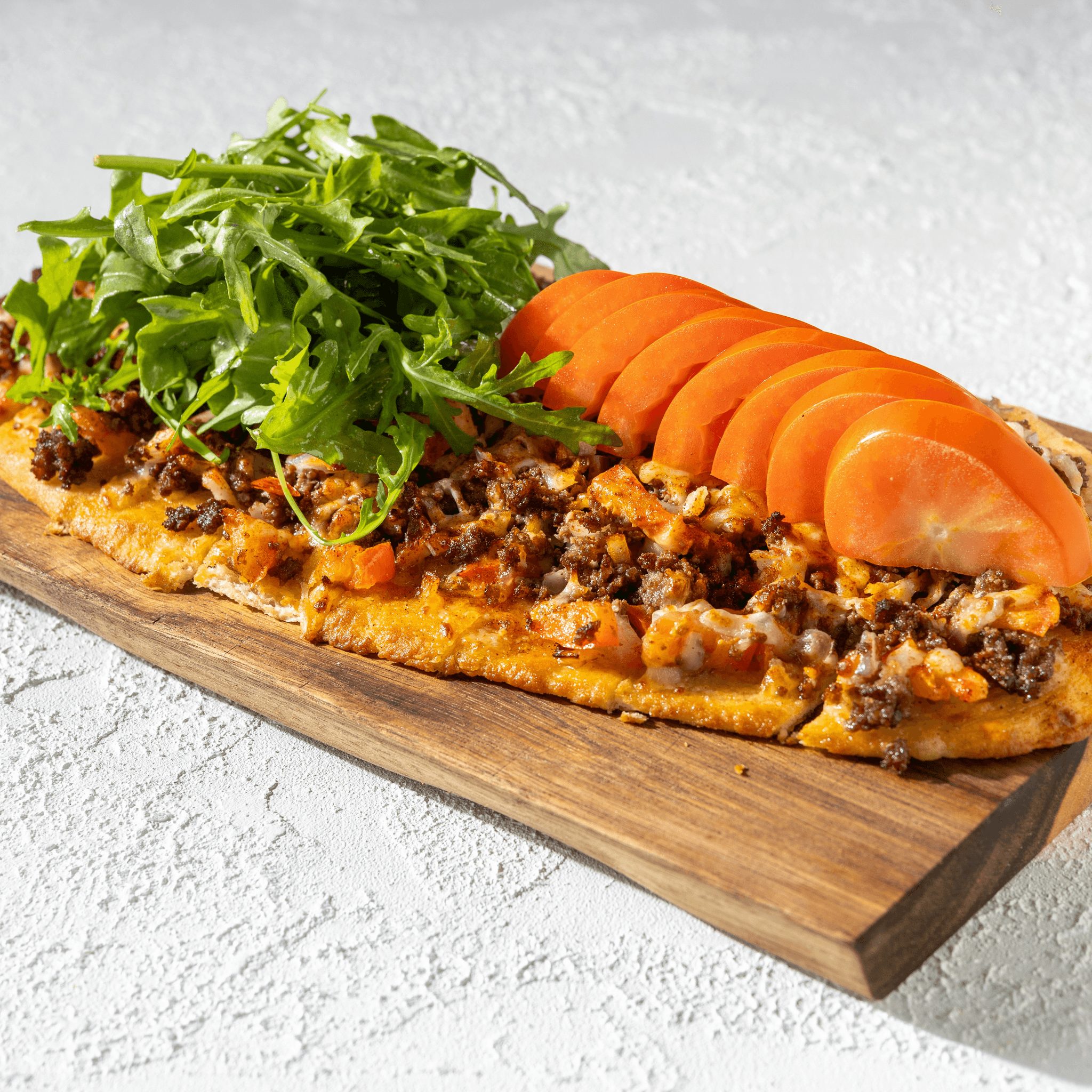 Aegean Beef Flatbread.