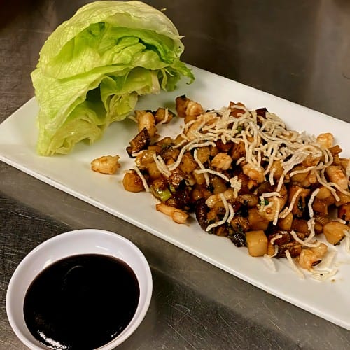 A4. Chicken or Shrimp Lettuce Wrap.
