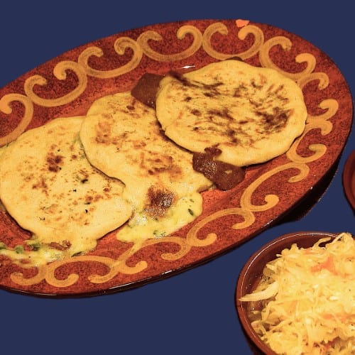 Pupusa De Chicharon Pork.