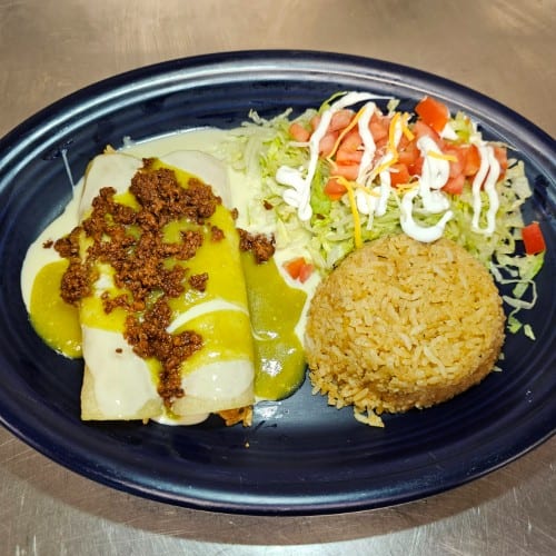 Enchiladas tapatias.