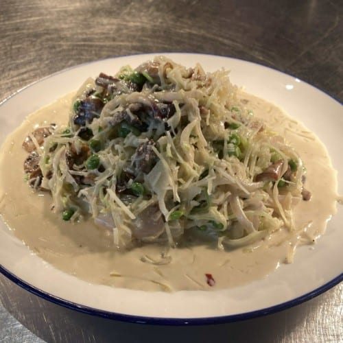 Mushroom Carbonara.