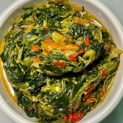 Sauteed spinach.