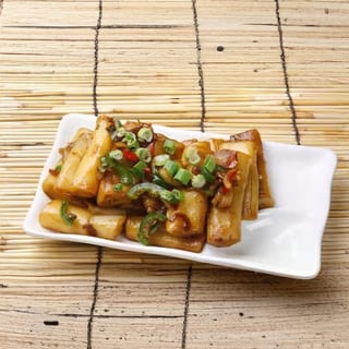 Pan-fried Rice Crepes with X.O. Sauce / XO醬煎腸粉