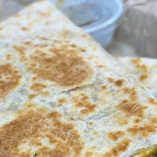 Kiddy Cheese Quesadilla and fries.