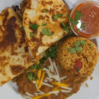 2 Quesadillas & 2 Enchiladas W/ Sides