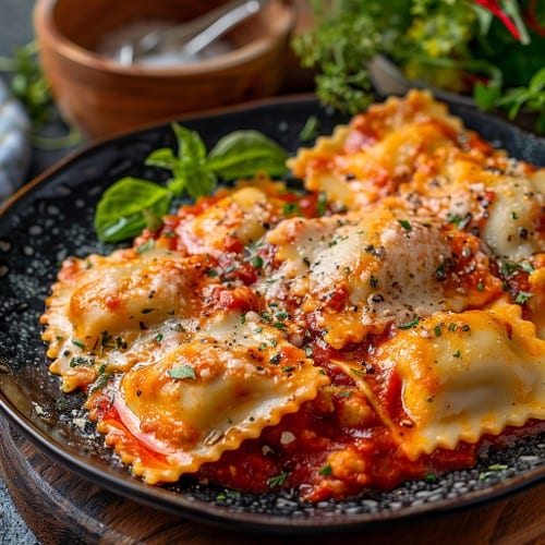 Cheese Ravioli Pasta.