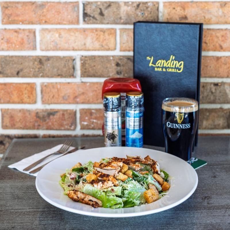 Landing caesar salad.