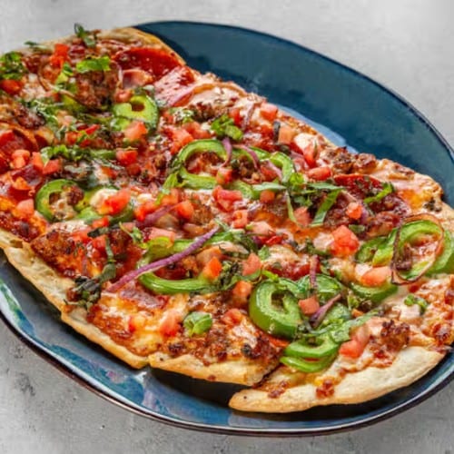 The Works Pizza (Flatbread).