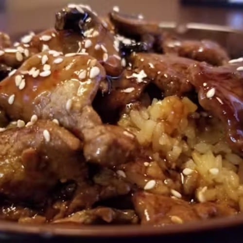 Teriyaki Beef Bowl.