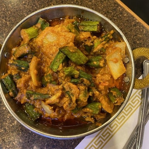 South Indian Kadai Bindi Masala.