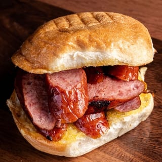 Sliced Sausage Sandwich