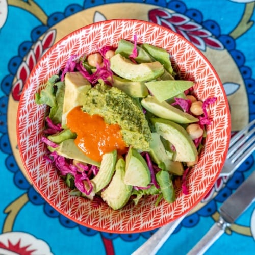 Avocado salad  ( Vegan & Gluten Free).