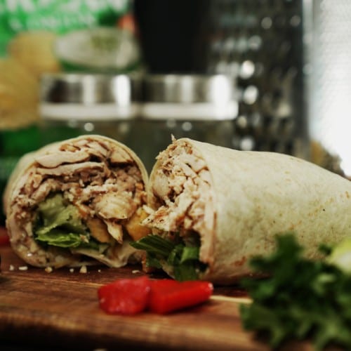 Grilled Chicken Caesar Wrap.