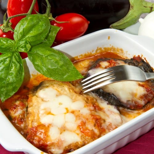 Eggplant Parmigiana.
