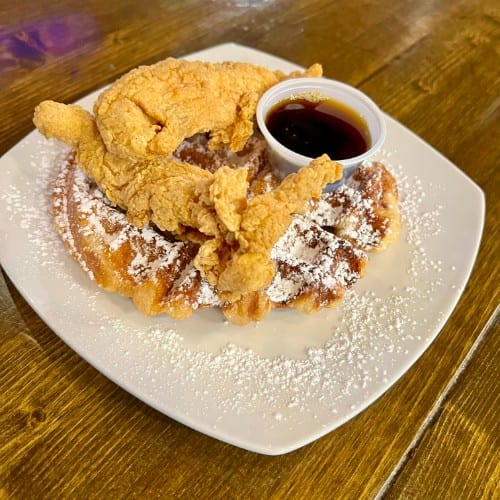 Chicken and Waffle.