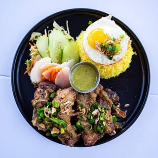 BBQ Pork Ribs Rice Plate