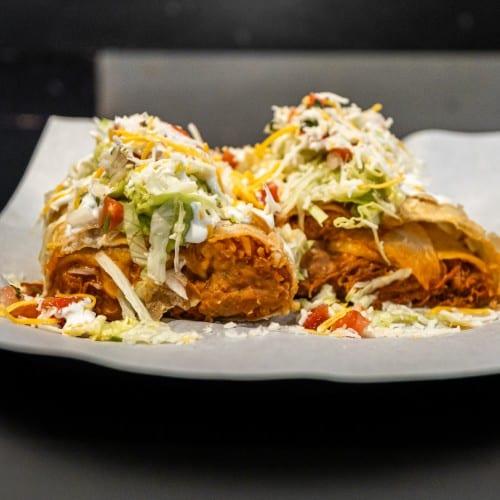 Shredded Chicken Chimichanga.