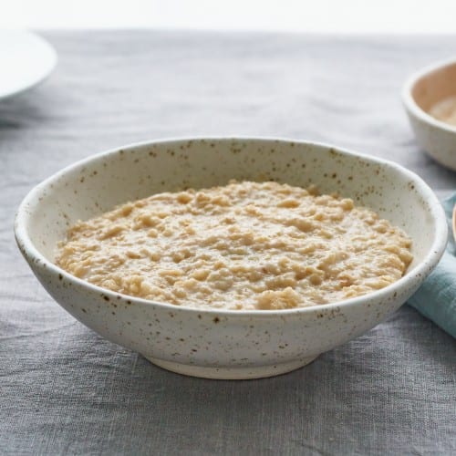 Side of Oatmeal Breakfast.