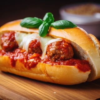Meatball Parmigiana Sub