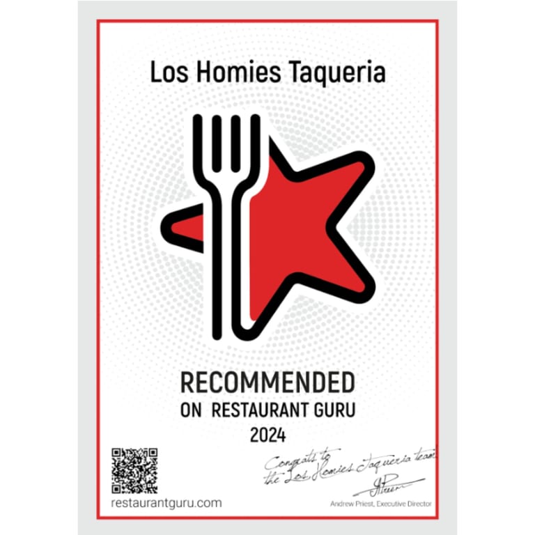 Recognized by Restaurant Guru ⭐